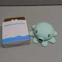 Bathtub Overflow Drain Cover - Silicone Bath Tub Drain Cover, Octopus Tub Overflow Drain Stopper with Suction Cups, Adds Inches of Water for Deeper Bath, Bathroom Spa Relaxing Accessory, Aqua Green (Squidward)