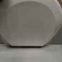 Mayfair 8440EC Open Front Toilet Seat and Lid, Easy Clean Hinges and Durable Wood Seat, Made in USA, Round, White