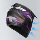 Yesmotor Youth Kids Motocross Helmet Motorcycle Dirt Bike Off-Road Mountain Bike BMX MX ATV Helmet with(Gloves Goggles Mask) 4Pcs Set - DOT Approved (Purple,M)