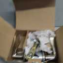 Schlage F40 ACC 619 Accent Door Lever, Bed & Bath Privacy Lock, Satin Nickel
