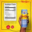 Topo Chico Sabores Blueberry with Hibiscus Extract Flavored Sparkling Water, 12 fl oz Portable Cans, 8 Pack (EXP 10/27/25)