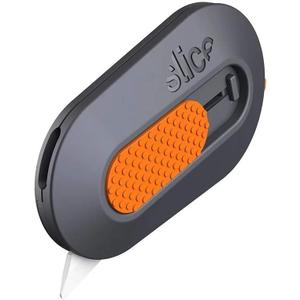 Slice Mini Box Cutter, Manual Retracting, Safe Ceramic Box Cutter Lasting 11x Longer than Metal, Keychain Box Opener, 1 Pack (Blade Locks in)