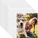 25PCS 5" x 7" Clear Rigid Card Sleeves  Waterproof Hard Plastic Protectors for Postcards, Prints, Photos, Trading & Sports Cards  Top Load Jumbo Sheet Holders