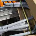 Medline Two-Button Folding Walker for Seniors, 5" Wheels, 32.5" to 39.5" Height, 400-lb. Capacity