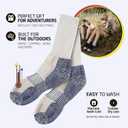 HOT FEET Cozy Wool Blend Kids Socks - Crew Winter Socks for Boys/Girls - 4 Pack (M)