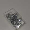 Silver Shower Curtain Hooks,Rust Proof Shower Curtain Rings for Bathroom,Chrome T-Bar Metal Decorative Shower Curtain Hooks Hangers for Shower Curtain Rod,Set of 12