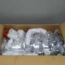 LABLT Chrome Semi Truck Tractor Trailer Hub Cover Wheel Axle Cover Center Caps Set for Front and Rear Axles with 33mm Screw-On Lug Nut Covers