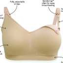 Playtex Women's Maternity Nursing Seamless Wirefree Full Coverage Bra US4956 (Beige, S)