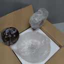 Latinulu 1Light Pendant Light with Oil Rubbed Bronze Metal Glass Shade and Adjustable Cord Industrial Ceiling Hanging Light for Kitchen Island Bar Dining Room Bedroom Foyer Hallway Farmhouse