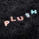 Noahas Fluffy Black 4x6 Area Rugs for Bedroom Living Room,Thick Shag Throw Floor Carpet,Soft Shaggy Bedside Non-Slip Plush Dorm Nursery Kids Rug