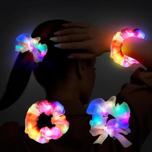 2 Pcs Pink Scrunchies Set