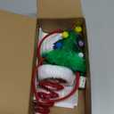 JOYIN 2 PCS Lighted Christmas Headbands with LED lights in Springy Santa Hat Tree Designs for Christmas and Holiday Parties (ONE SIZE FIT ALL)