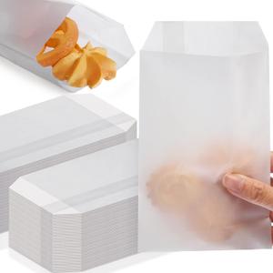 Outus 1000 Pcs Flat Glassine Bags Waxed Paper Cookies Packaging Semi Transparent Cookie Sleeves Treat Bags Small Paper Supplies for Handmade Soaps Packaging Bakery Cookies Candy Party Favor (4x6 Inch)