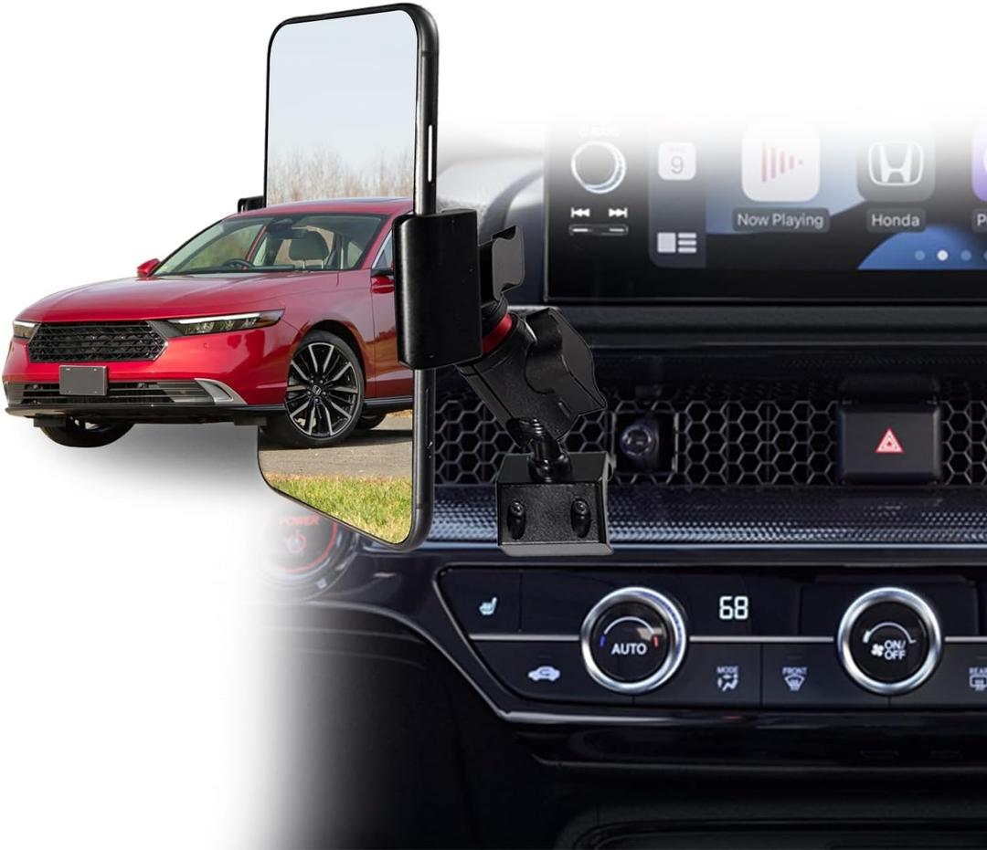 2026 Accord Vent Phone Mount for Honda Accord 2023 2024 2025 2026 Accessories | Aluminum Telescopic Air Vent Phone Holder |Thick Case Friendly Car Mount for iPhone 16/15 Pro Max, Galaxy S24