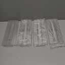 4 Pack Drawer Dividers for Clothes, 4" High 10.2"-16.5" Adjustable Expandable Dresser Drawer Organizer, Clear Plastic Separators for Dresser, Baby Clothing, Underwear, Cosmetic, Toiletries