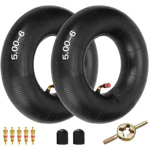 FVRITO 12x5.00-6 Inner Tube for Razor Dirt Quad 4 Wheeler electric ATV (Versions 19 and Up) Go Kart Yard Tractors wheelbarrow Lawn Mower Wagons Hand Trucks Dolly Heavy-Duty Bent Stem