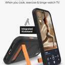 ZAGG Sedona Snap Case with Kickstand for iPhone 17 Pro Max - Flood Black, Drop Protection (13ft/4m), Multi-Layer Protection, with Camera Button, MagSafe Phone Case with Impact-Absorbing Bumpers