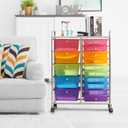 12-Drawer Utility Rolling Organizer Cart Multi-Use Storage