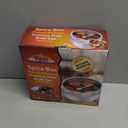 Rani Spice Box (7.5in x 2.8in) Stainless Steel Transparent Round Storage For Spices (Masala Dabba) 7 Compartments, with spoon ~ Packed in an attractive box, perfect for gifts!