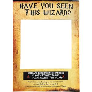 LaVenty Have You Seen This Wizard Photo Booth Prop Wizard Inspired Photo Booth Frame Wizard Birthday Party Photo Booth Props for Wizard Theme Party Decorations (Multi Color)