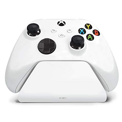 Robot White – Universal Xbox Pro Charging Stand with 1200 mAh Rechargeable Battery, Charging Dock, Charging Station for Xbox Series X|S and Xbox One
