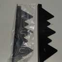 Stove Gap Covers Stainless Steel, 2Pack Retractable Length 13.8" to 27.5" Width 0.79", Heat-Resistant Stove Gap Filler & Range Trim Kit for Gaps Between Stove Top & Counter-Black