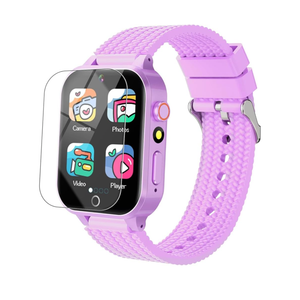 Smart Watch for Kids Girl Gift Ages 3-12, 2 Screen Protector, 26 Puzzle Games, HD Camera Video Music Player Touchscreen Pedometer, Educationtal Toy Brithday Gifts for Girl Ages 4 5 6 7 8 9 10(Purple)