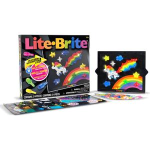 Lite Brite Classic, Favorite Retro Toy - Create Art with Light, STEM, Educational Learning, Holiday, Birthday, Gift, Boys, Kid, Toddler, Girls Age 4+, 8" X 10.25" X 1.5"