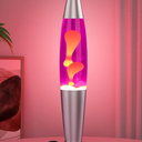 Pink LED Motion Lamp for Adults and Kids, Liquid Motion Lamps with Yellow Wax Flows, Nigh Light Lamp Home Office Room Decor Great Gift for Women and Girls