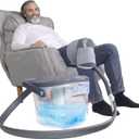 Cold Therapy System, Programable Timer, Wireless Remote, Double Walled Bucket, Post-Surgery Pain Reliever, Ice Therapy Machine for Knee After Surgery