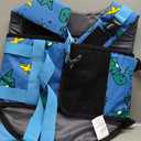 Bess Bridal Dog Life Jacket - Shark Life Vest for Swimming Boating - Reflective Lifejacket Swimsuit for Small Medium Large Dogs - High Buoyancy Lifesaver Preserver with Rescue Handle, Blue Dinosaur M