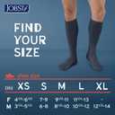 JOBST SensiFoot Diabetic Compression Socks for Men and Women 8-15 mmHg with Seamless Toe and Moisture Management - Extra Padding in Toe, Foot, and Heel Area - Knee High - Closed Toe - Navy, X-Large