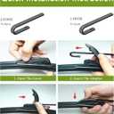 Windshield Wipers OEM Quality 26" + 16" Premium All-Season Wiper Blades Automotive Replacement Windshield Wiper Blades for U/J hook (Set of 2)