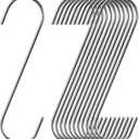12 Pack 7 Inch Extra Large Shower Curtain S Hooks Stainless Steel for Hanging Heavy Duty (7inch/12pack)