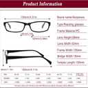 Kerecsen Reading Glasses 5 Pairs Fashion Ladies Readers Spring Hinge with Pattern Print Eyeglasses for Women (Mix Color -4, 2.25)