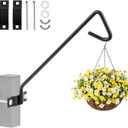 MIXXIDEA 11 Inch Long Fence Deck Hook Rail Hanging Mounting Kit Heavy Duty Bird Feeder Hook Decorative Hanger for Bird Feeders Planters Suet Baskets Lanterns on Balcony Porch Railing Fence