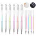 12 Pcs Quick Dry Glue Pens Glue Refills, Easy Precise Control Fine Tip Ballpoint Roller Stick Pen for Artists Crafting, Scrapbooking, Card Making, Foil Calligraphy Supplies