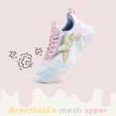 LUCKY STEP Girls Kid's Butterfly Running Sneaker Tennis Sparkle Mesh Athletic School Gym Lace-up Walking Shoes, Size 13 Kid