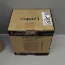 Lasko Portable Electric Ceramic Space Heater with ALCI Plug for Bathroom Use, 2 Heat Settings and Simple Heat Button, 8 Inches, White, 1500W, CD08200