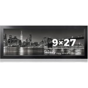 Annecy 9x27 Picture Frame Black（1 Pack）, Panoramic Picture Frame for Wall Decoration, Classic Black Minimalist Style Suitable for Decorating Houses, Offices, Hotels