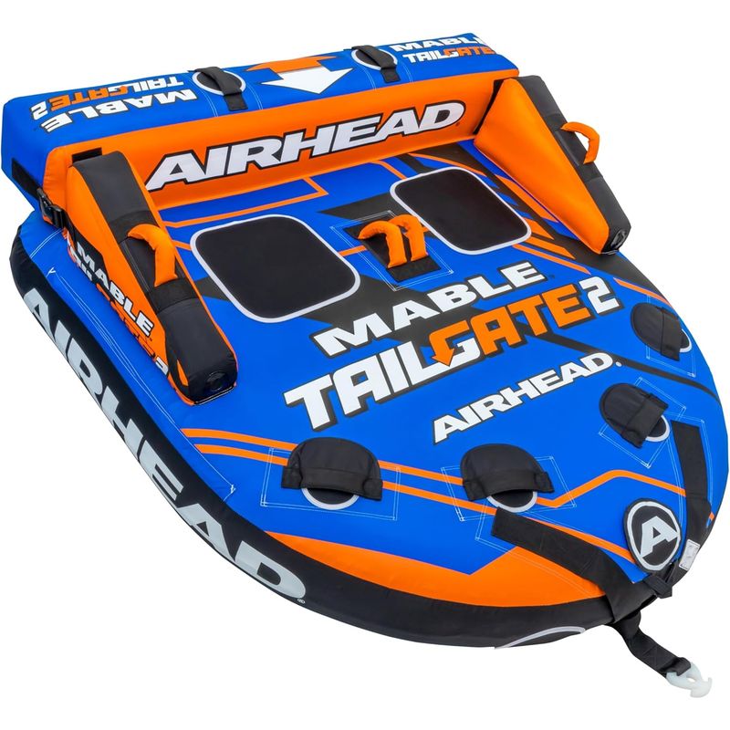 Airhead Mable Inflatable Towable Tube, 1-4 Rider Models, Dual Tow ...