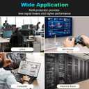 2 Pack CAT7 Ethernet Cable 1 Foot Shielded Flat Bendable Path Cord LAN Wire RJ45 Short Crystal Connector High Speed Internet Network Cable Faster Than CAT5/CAT6 for Modem. (Black)