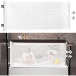 Freedom retractable kids bathtub splash guard