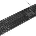 Aluminum USB Wired Keyboard with Numeric Keypad for Mac Pro, Mini Mac, iMac, iMac Pro, MacBook Pro/Air, Laptop and PC Computer (Black)