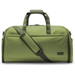 Halfday Convertible 2-in-1 Vegan Leather Premium Garment Duffel Weekender Bag 45L (Carry-on, Wrinkle-Free Travel, Hanging Suit Compartment, Shoe Pockets, Trolley Sleeve), Leaf