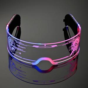 LED Light Up Glasses For Party LED Glasses For Adults Kids Futuristic Sunglasses Cosplay Costume Rave Accessories Glowing Neon Sunglasses,Gifts(Cool Glasses)