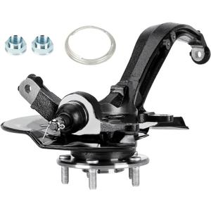LK074 Front Driver Side Steering Knuckles & Wheel Bearing Hub Assembly for Honda Accord 2.4L 2003 2004 2005 2006 2007 (Automatic Transmission Only, 26 Spline), Left 698-401 44300-SDA-A52 44600-SDA-A00