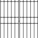 Black Garden Trellis, 71x21 Inch Metal Arch Decoration with Rustic Iron & Black Coating, 2 Pack Outdoor Plant Support for Climbing Roses, Vines, Flowers, Vegetables