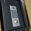 Safe for Home, 0.6 Cubic Feet Safety Box, Lock Box for Money, Jewelry, Documents and Guns, Digital Security Safe for Office, Hotel and Personal Use, 13.8"W x 9.8"D x 9.8"H