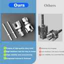 Integrated Pipe Threading Tool, 1/2 And 3/4 Drill Compatible Dual-Function Pvc Pipe Thread Cutter For Home Repair Tools (pipe tread cutting tool)